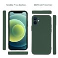 thumbnail image 4 of Yeacher 6.1-inch Silicone Phone Case Full Body Protection Shockproof Cover Case with Soft -Scratch Microfiber Cloth Lining Replacement for iOS Phone 12, 4 of 6