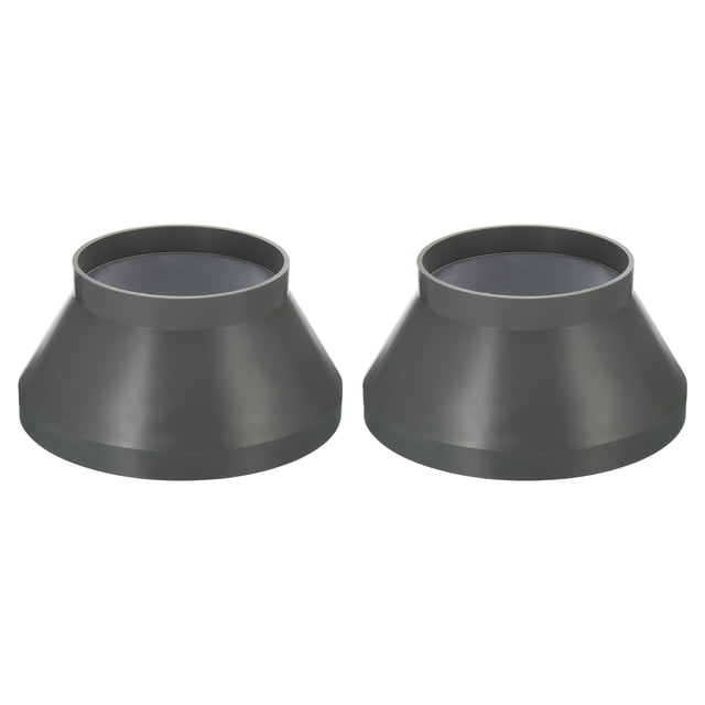Unique Bargains 10' to 6' Duct Reducer Connector Ventilation Tube Increaser Adapter Grey 2 Pack