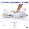 thumbnail image 4 of Bed Pillows Set of Cooling & Supportive Full Pillows with Down Alternative Filling for Side and Back Sleepers Hotel Quality, 4 of 7