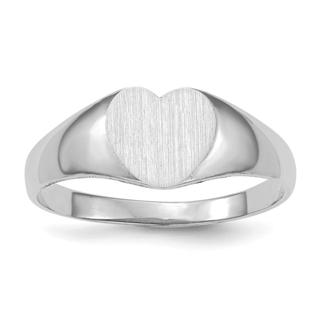 Bague Chevalière en Or Blanc 14K