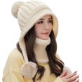 thumbnail image 1 of ORUYROP Bonnet d'Hiver Épais pour Femmes avec Cache-Oreilles de Ski à Double Couche, 1 of 6