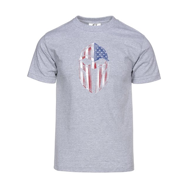 Gravity Trading American Gladiator Short-Sleeve T-Shirt - Heather Grey - 3X-Large