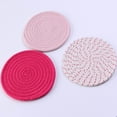 thumbnail image 4 of Vaidha Potholders Set Trivets Set Cotton Thread Weave Hot Pot Holders Set (Set Of 3) Stylish , Hot Mats,Spoon For Cooking And Baking By Diameter 7 Inches, 4 of 5