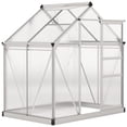 thumbnail image 1 of Outsunny Greenhouse, Walk-In Hot House, Clear PC Board with Sliding Door, 1 of 10