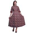 thumbnail image 1 of Bimba Robe-Chemise Mi-Mollet pour Femmes à Manches Retroussables à Imprimé Floral Boutonnée - Très Petit, 1 of 5