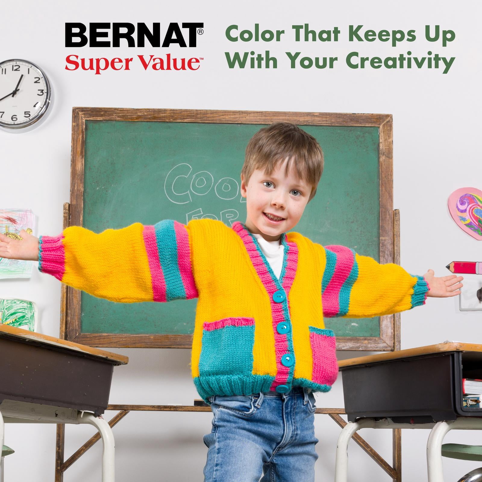 Bernat® Fil Super Value™, Acrylique #4 Moyen, 7oz/197g, 426 Yards