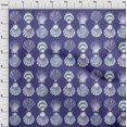 thumbnail image 4 of oneOone Rayon Royal Blue Fabric Sea Shells Ocean Sewing Material Print Fabric By The Yard 56 Inch Wide, 4 of 4