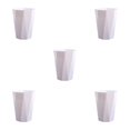 thumbnail image 2 of ZheElen PP Office And Home Waste Bin - 6L Capacity Easy Access Kitchen Large Capacity Kitchen Bedroom White L 5Set, 2 of 6