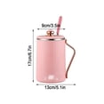 thumbnail image 3 of Hamilton Beach Electric Kettle Durable Electric Kettle Stainless Steel Travel Electric Kettle 450ML Stew Cup, 7 Minutes Boil Small Slow Cooker Stainless Steel Portable Saucepan With Temperature, 3 of 6
