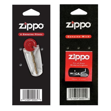 Zippo Ensemble Économique de Cartes Mèche et Silex pour Briquet