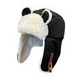 thumbnail image 4 of GUOOL Chapeau Trappeur d'Oreilles d'Animaux Léger Mignon Confortable Protection des Oreilles Noir, 4 of 9