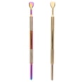 thumbnail image 1 of 2 Pcs Poussoirs à Cuticules Double Face en Acier Inoxydable pour Ongles de Pied, 1 of 8