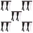 thumbnail image 1 of Transemion 4pairs Delicate Thigh High Stockings Hypoallergenic No Loose Thread All Body Shape Suitable 5Set, 1 of 6