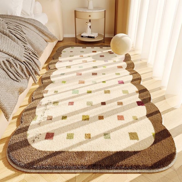 EGNMCR Bathroom Rugs, Rugs for Living Room, Kitchen Rugs Lazy Wind Carpet-friendly Bedroom Bedside Blanket Strip Stain Window Carpet Tatami Mat The Carpet