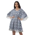 thumbnail image 1 of Moomaya Sorties de Plage Imprimées Femmes Grande Taille Robes d'Été pour Femmes Robe Courte, 1 of 6