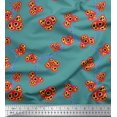 thumbnail image 1 of Soimoi polyester Crepe Fabric Flower Artistic Printed Craft Fabric by the Yard 42 Inch Wide, 1 of 3