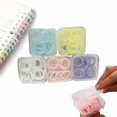 thumbnail image 2 of WHEANG 20/100 Pieces Plastic Rings Plastic Loose Leaf Rings Multi Color Plastic Book Rings Flexible for Cards Document Stack and Swatches Organization School Home Or Use，5 Color (15 Mm), 2 of 9
