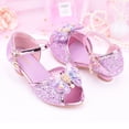 thumbnail image 4 of MIASHUI Chaussures de Fille Robe Chaussures de Princesse Mary Jane Talons Bas Paillettes Fête Mariage Chaussures, Violet, 9-9,5 Ans, 4 of 4