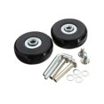 thumbnail image 2 of 2 Pcs Roues de Valise de Remplacement Roulement Solide Caoutchouc Noir Silencieux Capacité Caoutchouc 54mm, 2 of 9