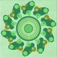 thumbnail image 1 of Ahgly Tapis d'Intérieur Lavable en Machine Carré Vert Jade, 8 Pieds Carré, 1 of 7