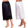 thumbnail image 3 of Robe Midi pour Femmes Jupon Long à Taille Élastique pour Dames sous-Jupe, 3 of 5