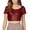 Red_2026, variant on DXOUPM Women Shirt Sequins Going Out Crop Top Crew Neck Short Sleeves Summer Trendy Clothes