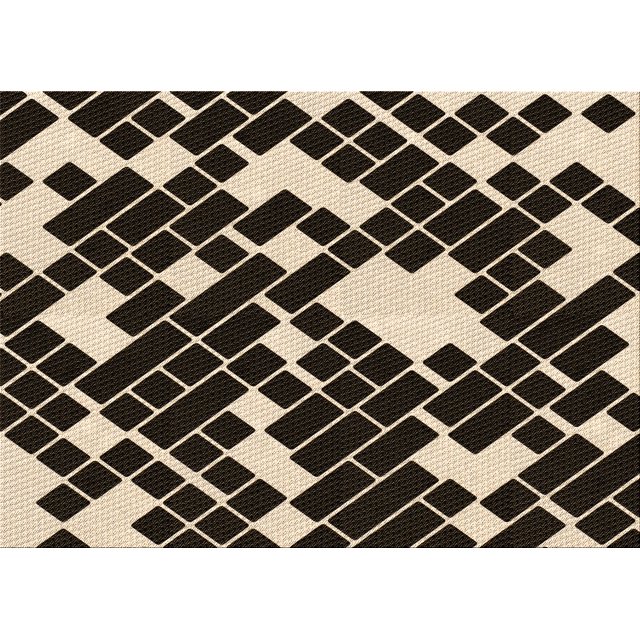 Ahgly Company Tapis d'Intérieur Rectangulaire Transitionnel Beige Clair Brun Lavable à la Machine, 7 Pieds x 9 Pieds