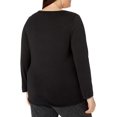 thumbnail image 2 of JUST MY SIZE Womens Plus Size Split Neck Long Sleeve, 2 of 2