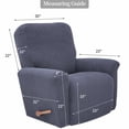 thumbnail image 2 of WRXMIJNHGSA Sofa Cover Under $30 Super Stretch Recliner Cover Recliner Couch Covers Recliner Chair Cover Form Fitted Non Slip Reclining Slipcovers For Standard Large Recliner Soft Thick, 2 of 7