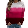 thumbnail image 2 of 2023 Sweat à Capuche Surdimensionné pour Femmes Mode Décontractée Manches Longues Col Rond Imprimé Sweat-Shirt Hauts Blouse Costumes Halloween/noël 50 % de Réduction Liquidation, 2 of 4