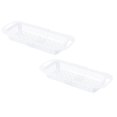 thumbnail image 1 of Oleegame 2PC Shower Soap Dish With Hook Household Retractable Vegetable Sink Drain Basket Kitchen Sink Drain Rack White, 1 of 9