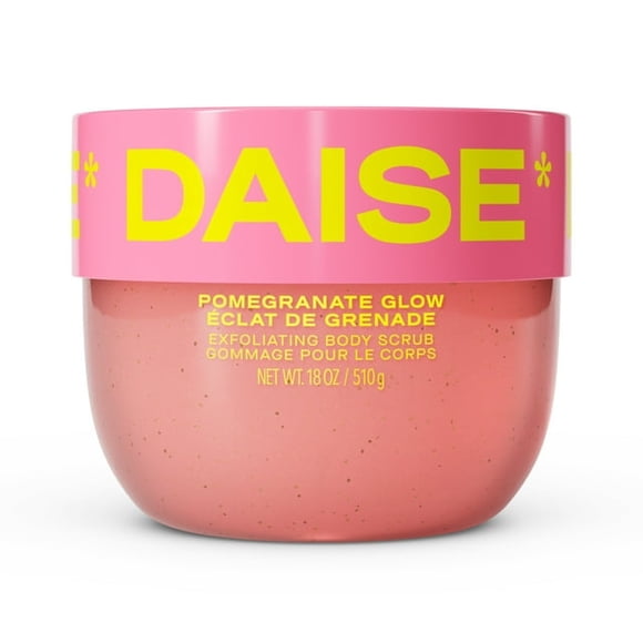 DAISE Exfoliating Body Scrub in Pomegranate Glow, For Soft Glowing Skin, 18 oz/510 g, body scrub, exfoliant, skin