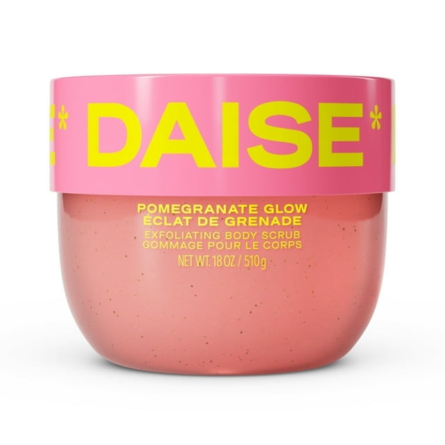 DAISE Exfoliating Body Scrub in Pomegranate Glow, For Soft Glowing Skin, 18 oz/510 g