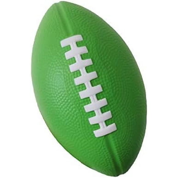 Foam Football - 7.25" Easy Grip Small Football for Kids - Kids Football Youth Size - Quality Soft Foam Toddler Footballs Green Green