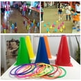 thumbnail image 2 of Circle Toy Set Parent-child Game Throw Hoop Music Cup Rainbow Tower Puzzle Toy Outdoor Throwing Plastic Ring, 2 of 10