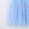 thumbnail image 5 of JDQJBZ Robe Sans Manches pour Filles, Tutu en Maille à Fleurs Brodées, Tenue de Fête pour 1 à 7 Ans, 5 of 5