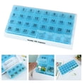 thumbnail image 3 of Milaget 2Pcs Monthly Pill Organizer Pill Planner 31 Day Week Moisture-Proof Travel, 3 of 9