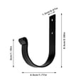 thumbnail image 2 of Wall Hook for Clothes and Bags - Versatile Display Hanger for Home and Organization, 2 of 3