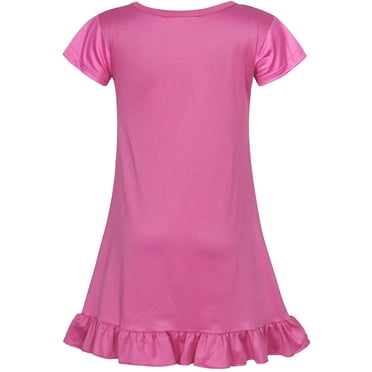Girls Nightgowns Sleepwear Unicorn Sleep Shirts Short Sleeve Kids Pajamas Night Sleep Dress