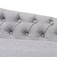 thumbnail image 3 of Baxton Studio Chaise Longue Rembourrée Gris Fluorescent à Finition Noire, 3 of 9