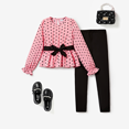 thumbnail image 1 of PatPat 3pcs Kid Girl Polka Dot Belt Set, 1 of 3