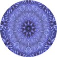 thumbnail image 1 of Ahgly Company Tapis d'Intérieur Lavables en Machine, Ronds, Transitionnels, Bleu Ardoise, Ronds de 6', 1 of 7