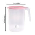 thumbnail image 3 of Oleegame 2PC Glass Bottle Simple Cold Water Kettle Household Plastic Heat High Temperature Cold Boiled Water Cup Tea Pot Set Miscellaneous Pot Large Capacity Blue, 3 of 4