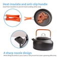 thumbnail image 4 of Gutsdoor 10 Pcs Camping Cookwares Mess Kit Camping Cookware Set Camping Gear Campfire Utensils Non-Stick Cooking Equipment Lightweight Stackable Pot Pan Bowls with Storage Bag, 4 of 7