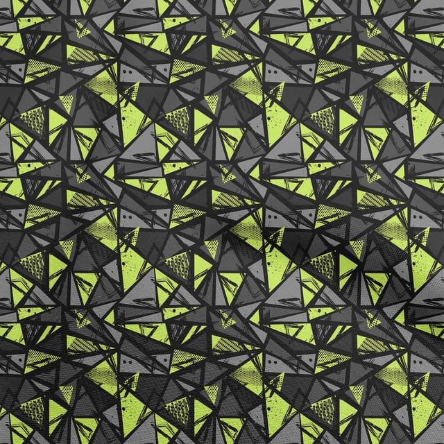 oneOone Cotton Silk Black Fabric Abstracts Sewing Material Print Fabric By The Yard 42 Inch Wide