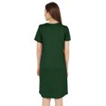 thumbnail image 3 of Inkmeso Robe T-Shirt d'Été Décontractée Unie pour Femmes, Coupe Ample, Tunique à Manches Courtes, Robe de Nuit, 3 of 7