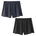 thumbnail image 1 of FhsagQ Underwear Mens Underwear Trunks Super Fit Mens Wide Breathable Home Pants Boxers Pajama Pants Underwear Pants Mens Bikini Underwear Low Rise Silk Dark Gray L, 1 of 8