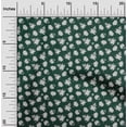 thumbnail image 2 of oneOone Coton Flex Vert Foncé Tissu Jacobin Floral Tissu pour Robe Tissu Imprimé Tissu au Mètre 40 Pouces de Large, 2 of 4