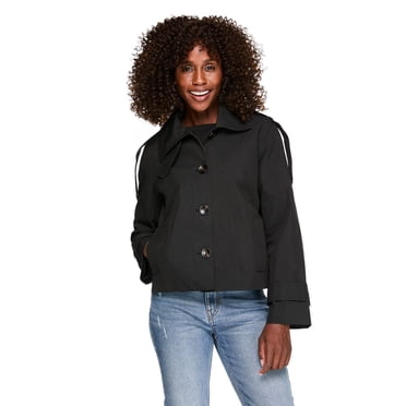 London Fog Women's Cropped Trench Coat