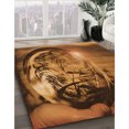 thumbnail image 3 of Ahgly Company Machine Washable Indoor Rectangle Transitional Red Brown Area Rugs, 4' x 6', 3 of 7